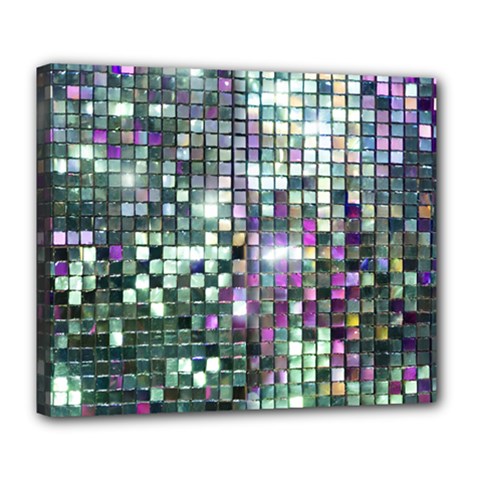 Disco Mosaic Magic Deluxe Canvas 24  X 20  (stretched) by essentialimage365