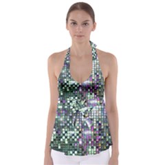 Disco Mosaic Magic Tie Back Tankini Top by essentialimage365