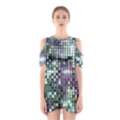 Disco Mosaic Magic Shoulder Cutout One Piece Dress