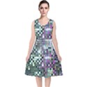 Disco Mosaic Magic V-Neck Midi Sleeveless Dress  View1