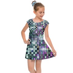 Disco Mosaic Magic Kids  Cap Sleeve Dress