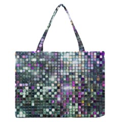 Disco Mosaic Magic Zipper Medium Tote Bag