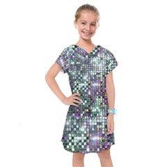 Disco Mosaic Magic Kids  Drop Waist Dress