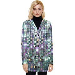 Disco Mosaic Magic Button Up Hooded Coat 