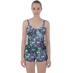 Disco Mosaic Magic Tie Front Two Piece Tankini