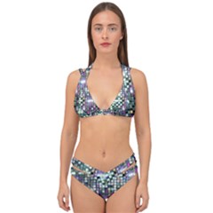 Disco Mosaic Magic Double Strap Halter Bikini Set by essentialimage365