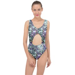 Disco Mosaic Magic Center Cut Out Swimsuit