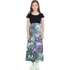 Disco Mosaic Magic Kids  Flared Maxi Skirt