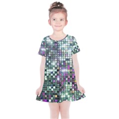 Disco Mosaic Magic Kids  Simple Cotton Dress