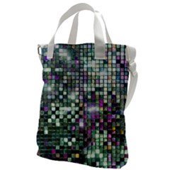 Disco Mosaic Magic Canvas Messenger Bag