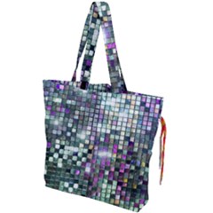 Disco Mosaic Magic Drawstring Tote Bag by essentialimage365