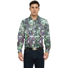 Disco Mosaic Magic Men s Long Sleeve Pocket Shirt 