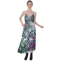 Disco Mosaic Magic Tie Back Maxi Dress