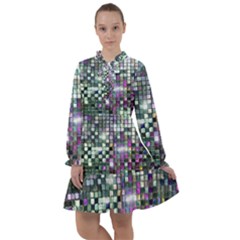 Disco Mosaic Magic All Frills Chiffon Dress