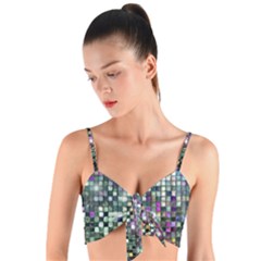 Disco Mosaic Magic Woven Tie Front Bralet by essentialimage365