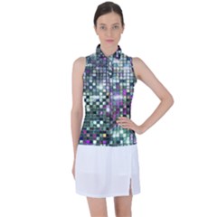 Disco Mosaic Magic Women s Sleeveless Polo T-shirt