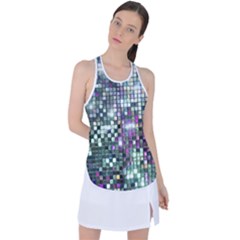 Disco Mosaic Magic Racer Back Mesh Tank Top