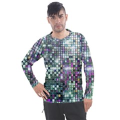 Disco Mosaic Magic Men s Pique Long Sleeve T-shirt