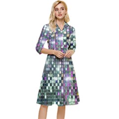 Disco Mosaic Magic Classy Knee Length Dress