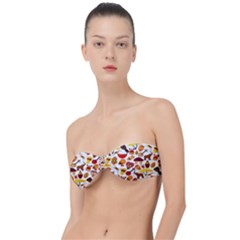 Africa Jungle Ethnic Tribe Travel Seamless Pattern Vector Illustration Classic Bandeau Bikini Top 