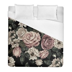Elegant Seamless Pattern Blush Toned Rustic Flowers Duvet Cover (full/ Double Size) by Hannah976