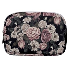 Elegant Seamless Pattern Blush Toned Rustic Flowers Make Up Pouch (small) by Hannah976