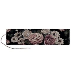 Elegant Seamless Pattern Blush Toned Rustic Flowers Roll Up Canvas Pencil Holder (l) by Hannah976