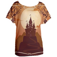 Beautiful Castle Women s Oversized T-shirt