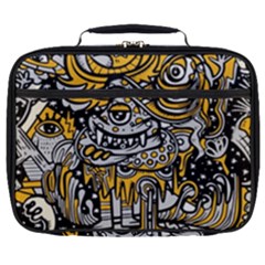 Crazy Abstract Doodle Social Doodle Drawing Style Full Print Lunch Bag