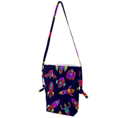 Space Patterns Folding Shoulder Bag by Hannah976