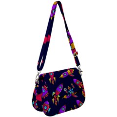 Space Patterns Saddle Handbag by Hannah976