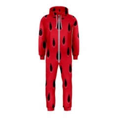 Seamless Watermelon Surface Texture Hooded Jumpsuit (kids) by Hannah976