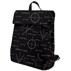 Abstract Math Pattern Flap Top Backpack