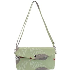 Sloths Pattern Design Removable Strap Clutch Bag by Hannah976
