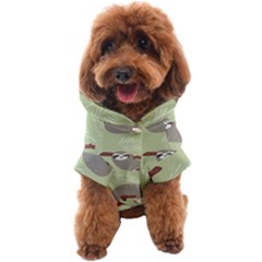 Sloths Pattern Design Dog Coat by Hannah976