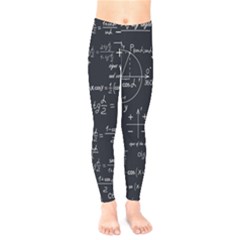 Mathematical Seamless Pattern With Geometric Shapes Formulas Kids  Leggings by Hannah976