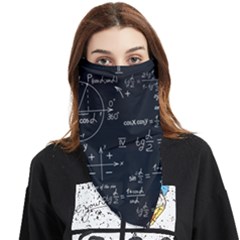 Mathematical Seamless Pattern With Geometric Shapes Formulas Face Covering Bandana (triangle) by Hannah976