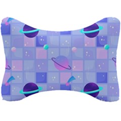 Seamless Pattern Pastel Galaxy Future Seat Head Rest Cushion