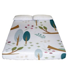 Pattern Sloth Woodland Fitted Sheet (king Size) by Hannah976