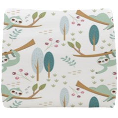 Pattern Sloth Woodland Seat Cushion by Hannah976