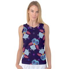 Owl Pattern Background Women s Basketball Tank Top by Hannah976