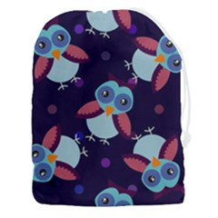 Owl Pattern Background Drawstring Pouch (3xl)