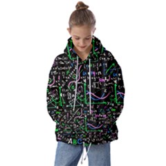 Math Linear Mathematics Education Circle Background Kids  Oversized Hoodie by Hannah976