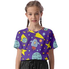 Card With Lovely Planets Kids  Basic T-shirt by Hannah976