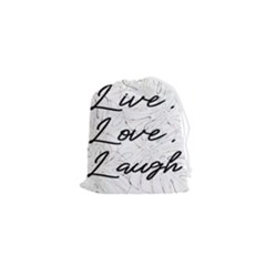 Live Love Laugh Monstera  Drawstring Pouch (xs) by ConteMonfrey