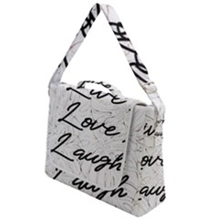 Live Love Laugh Monstera  Box Up Messenger Bag by ConteMonfrey