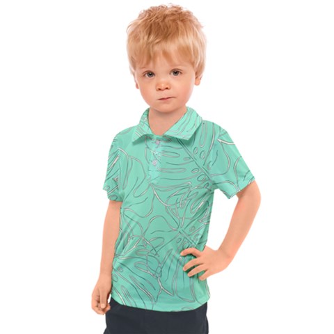 Ocean Monstera Kids  Polo T-shirt by ConteMonfrey