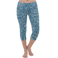 Monsteras Capri Yoga Leggings