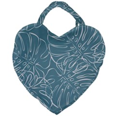 Monsteras Giant Heart Shaped Tote