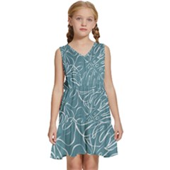 Monsteras Kids  Sleeveless Tiered Mini Dress by ConteMonfrey